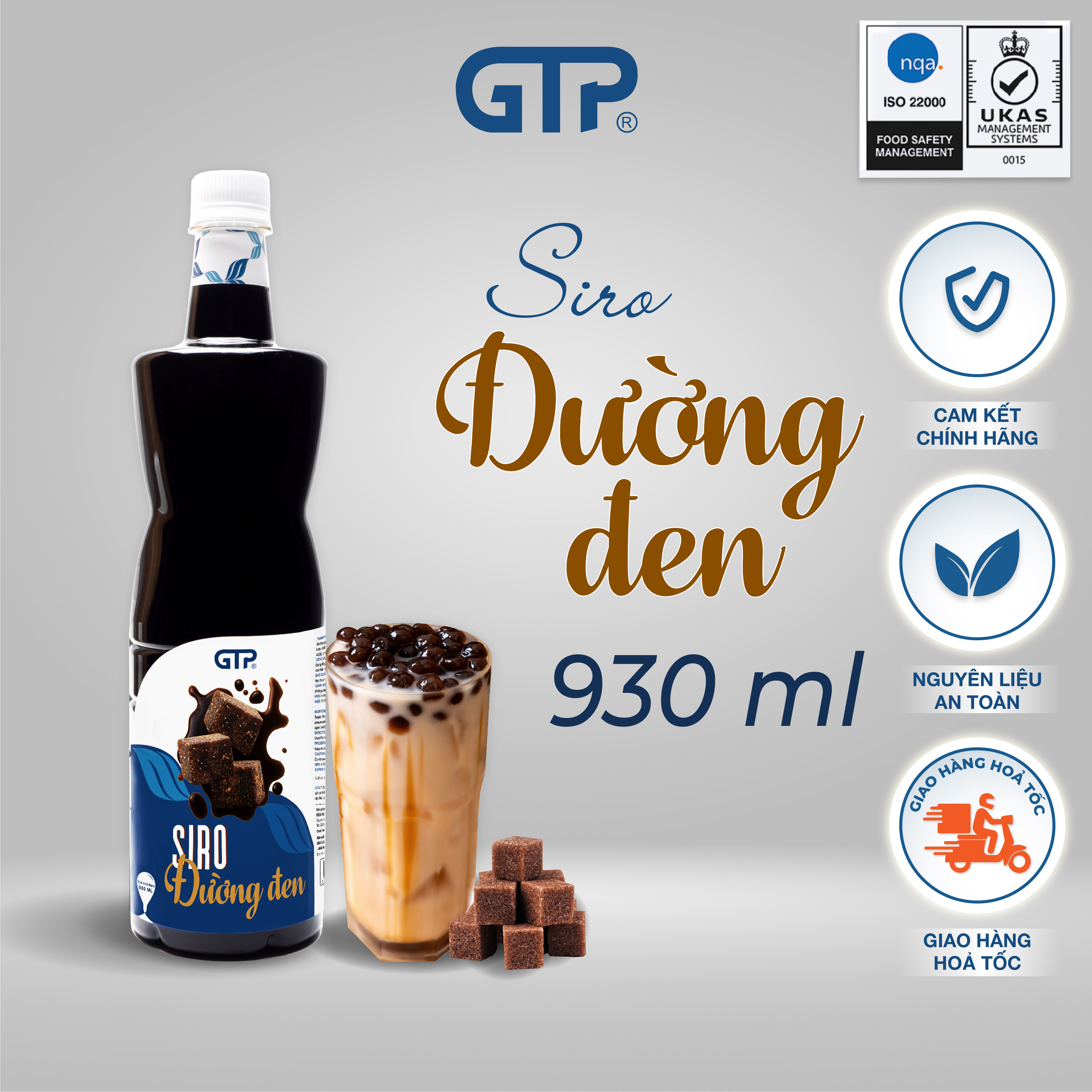 Syrup đường đen GTP 930 ml