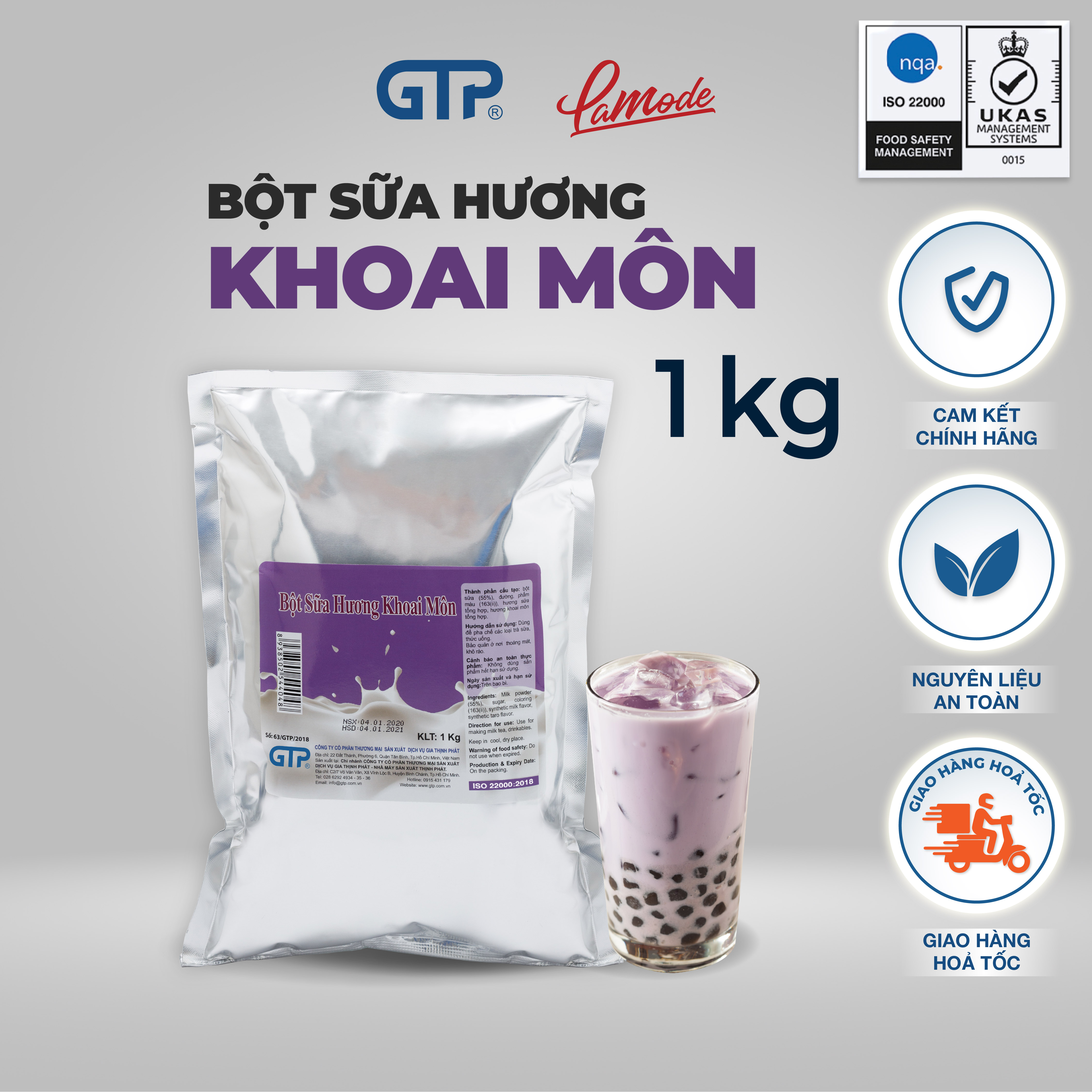 Bột Sữa Khoai Môn Cao Cấp GTP (1kg/túi)