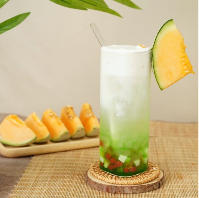 Dưa lưới coconut kem muối