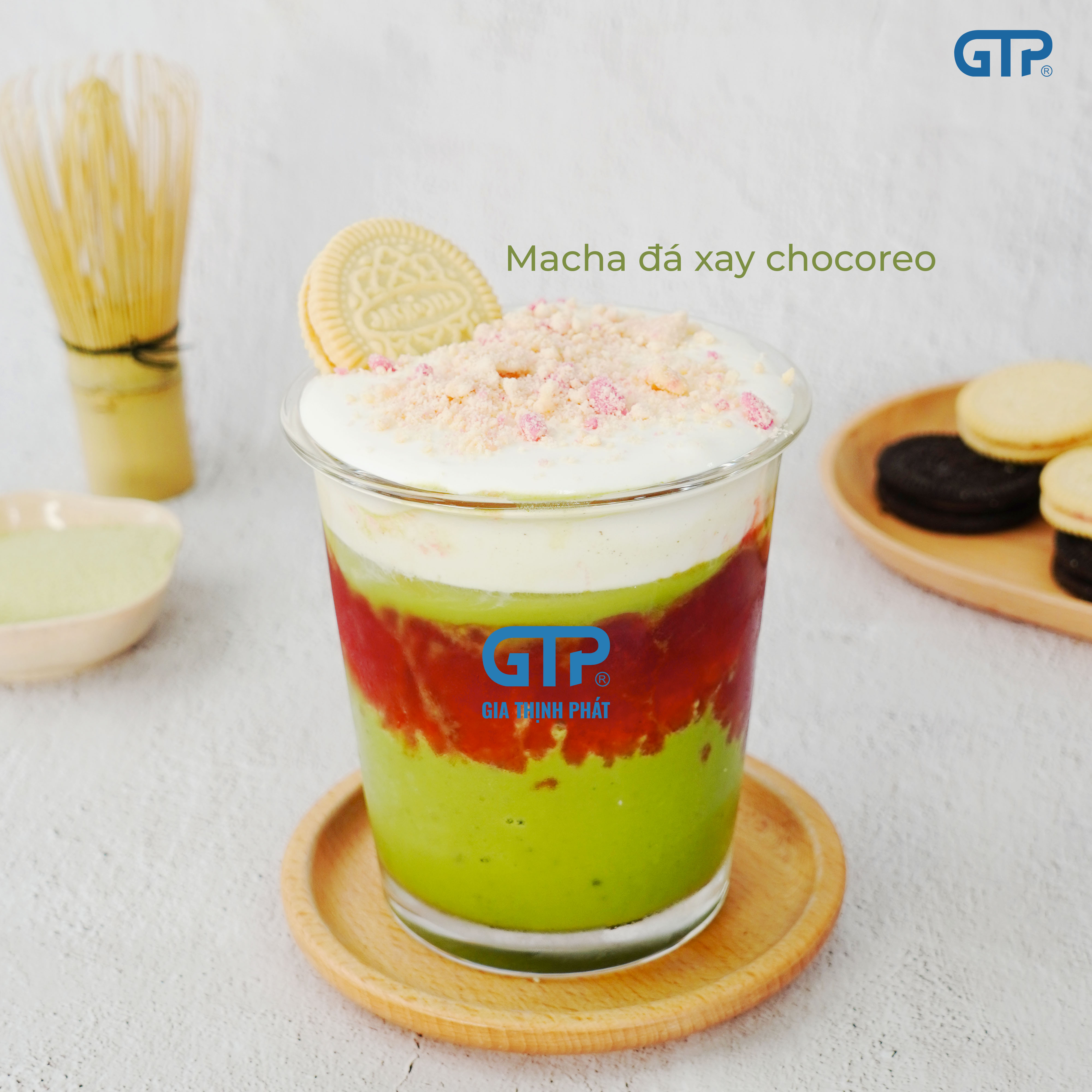 Matcha đá xay chocoreo