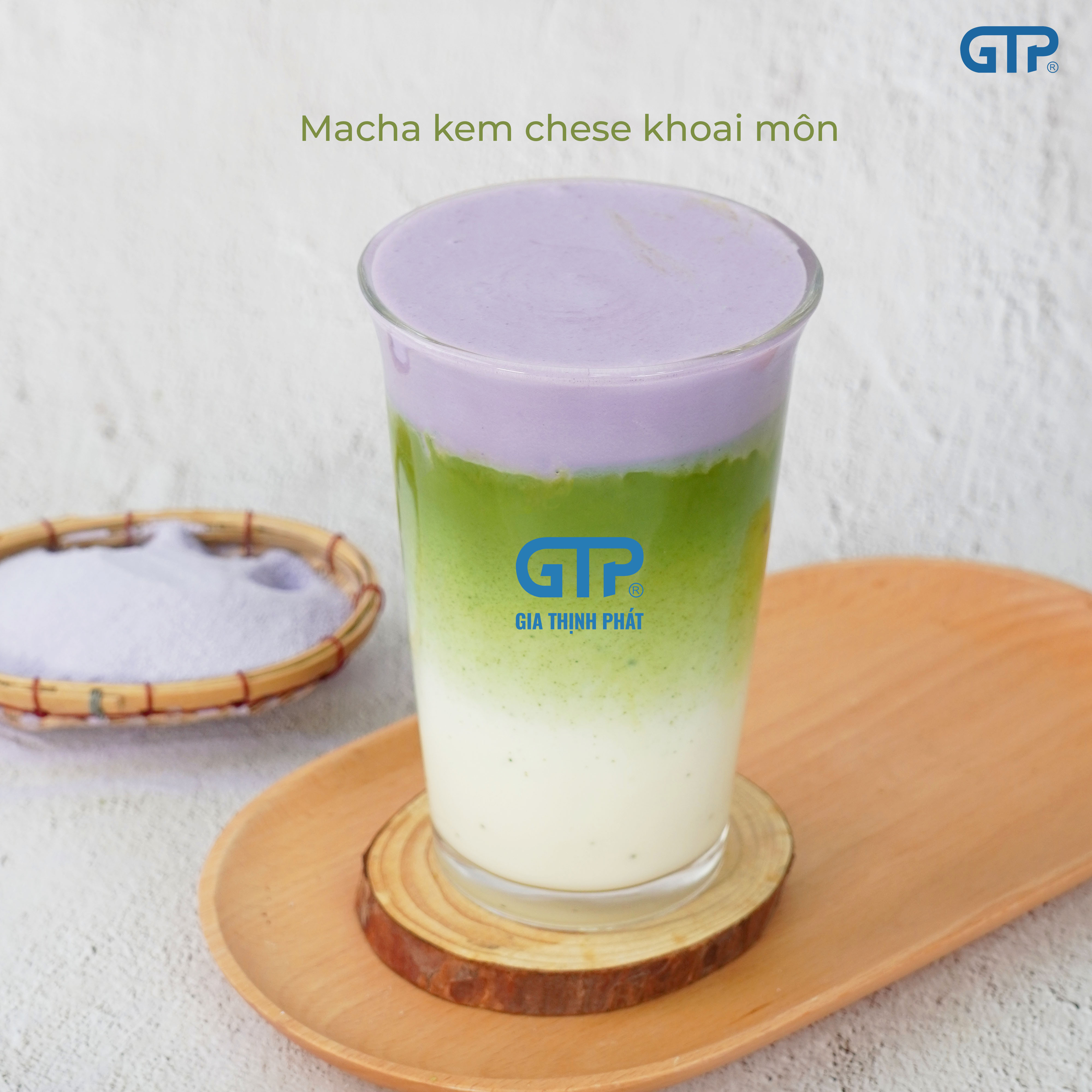 Matcha kem cheese khoai môn
