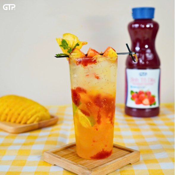 Soda dâu dứa