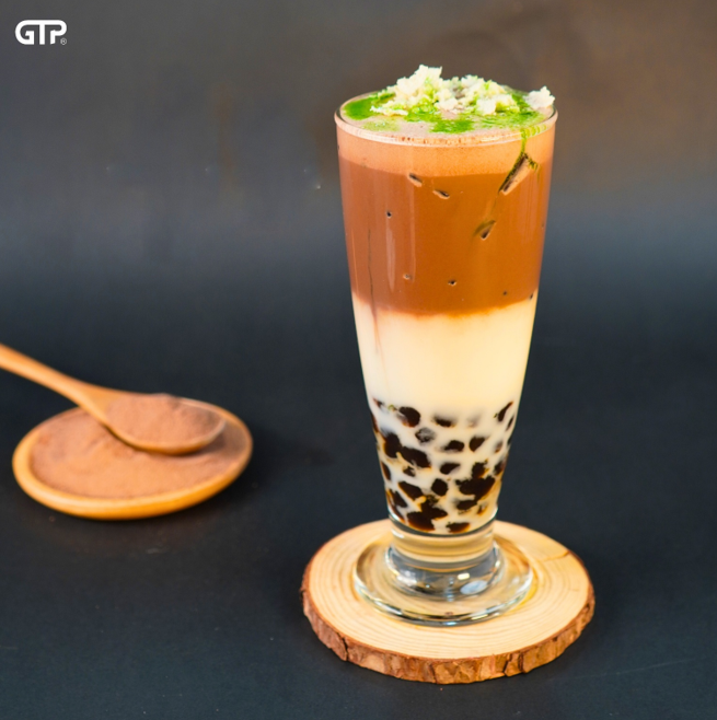 Sữa tươi chocomint trân châu đen