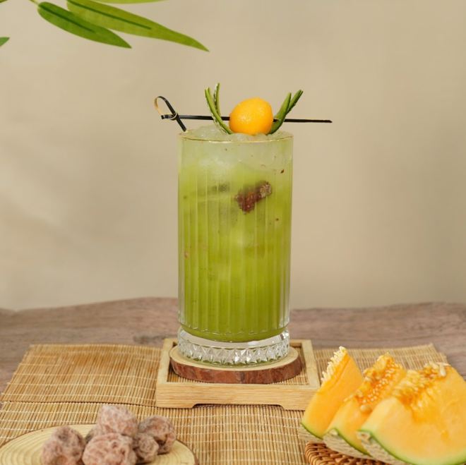 Trà trái cây dưa lưới xí muội