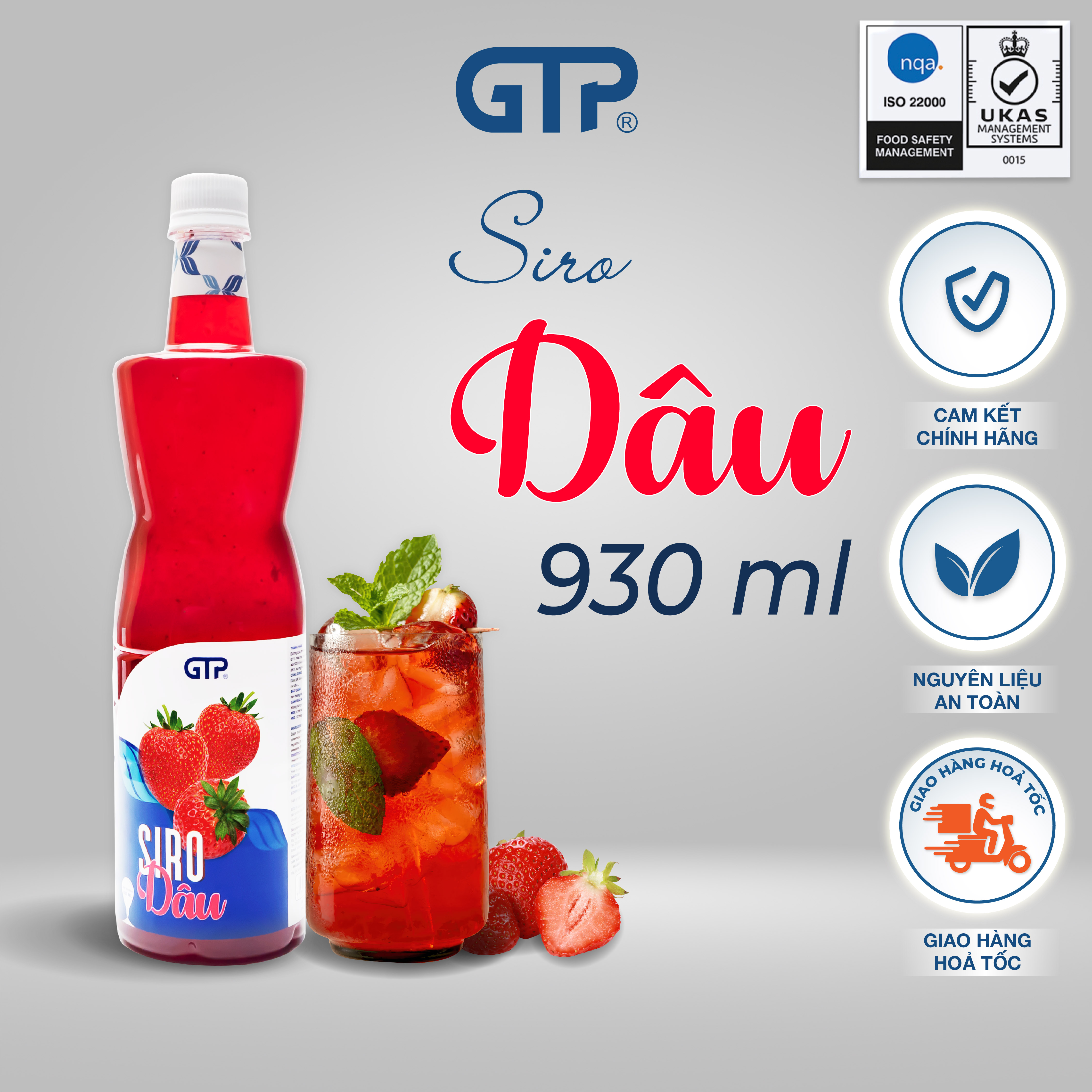 Siro Dâu GTP (930ml/chai)