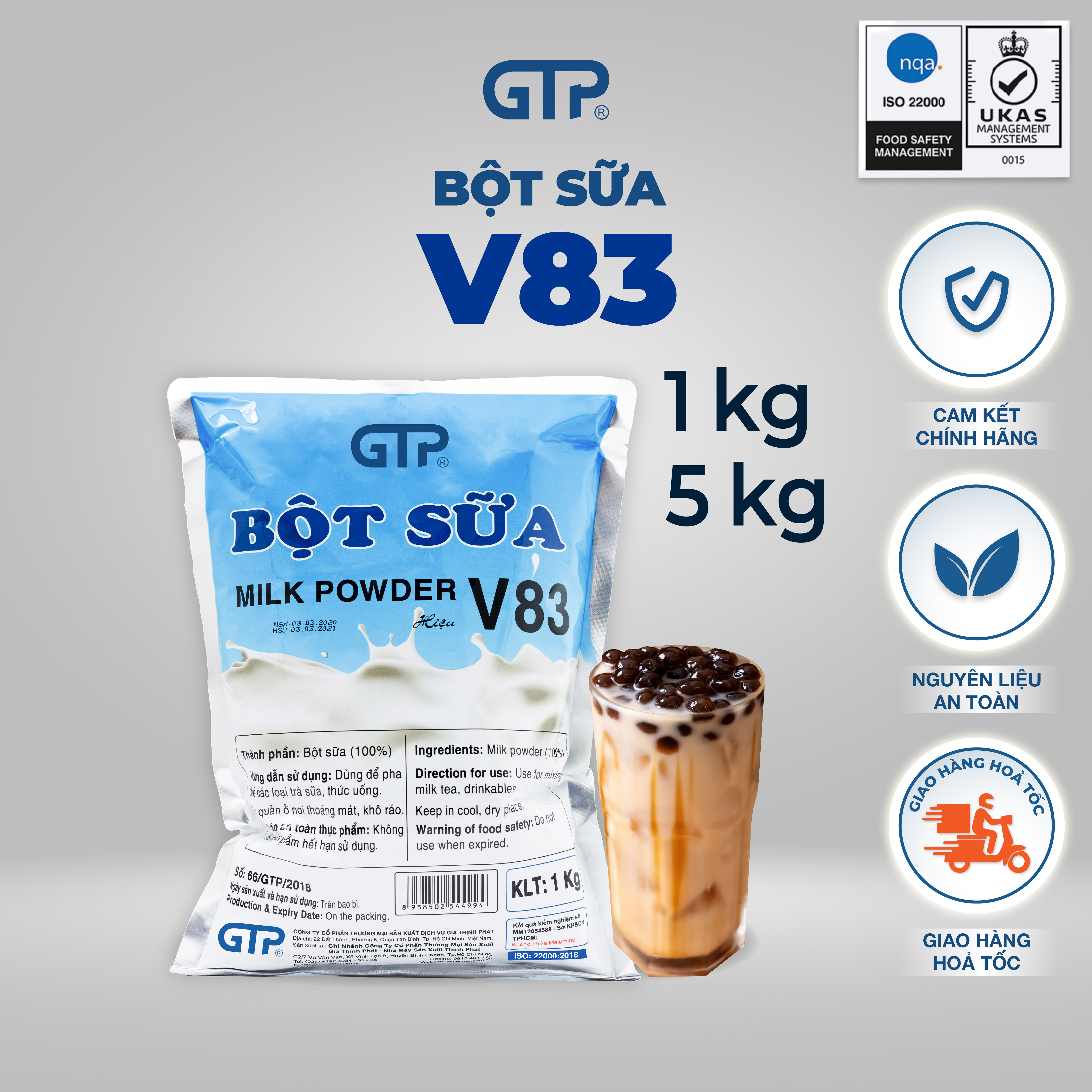 Bột Sữa V83 (5kg/túi)
