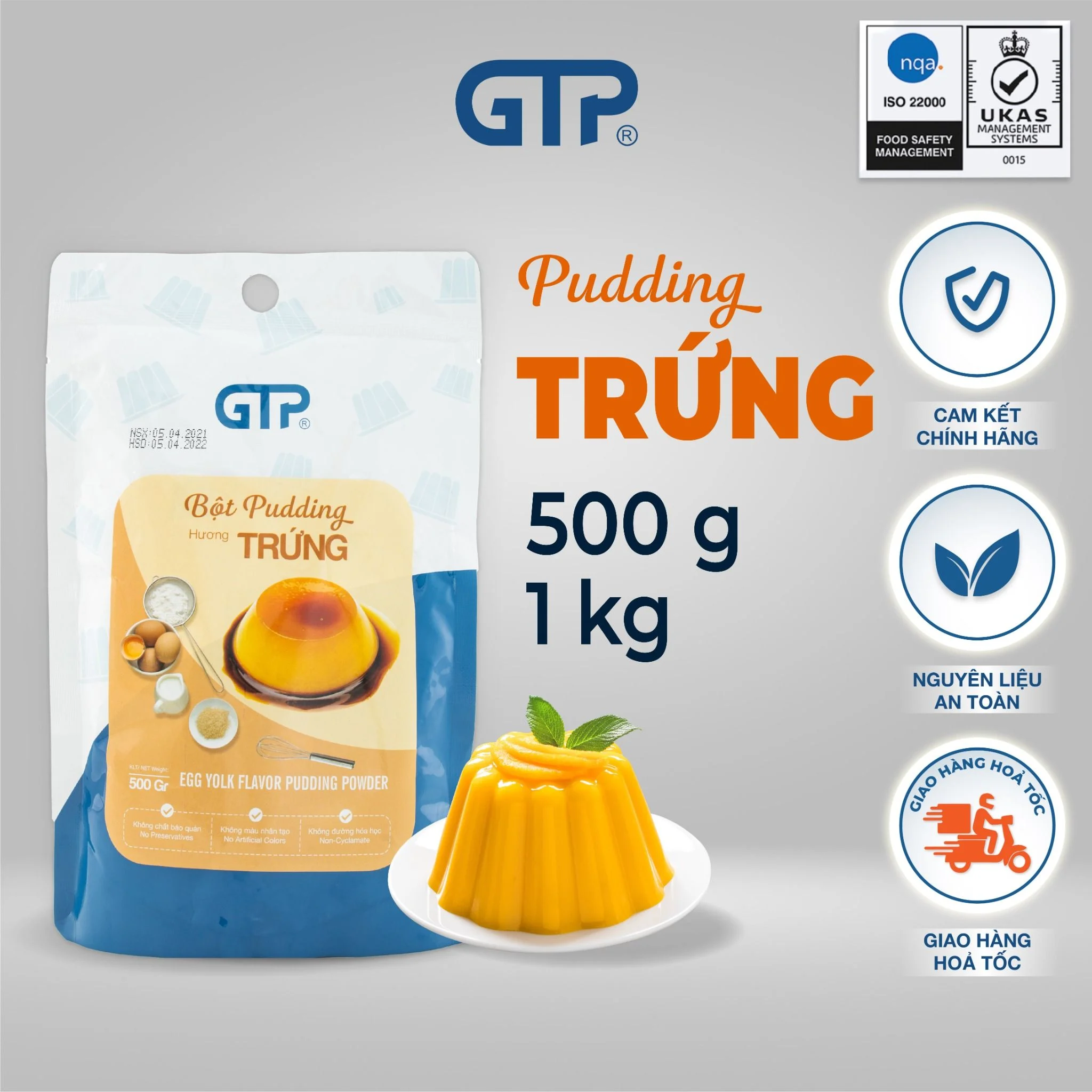 Pudding hương Trứng GTP (1kg/bao)