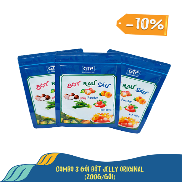 Combo 3 gói Bột Jelly Original (200g/gói) Combo 3 gói Bột Jelly Original (200g/gói)