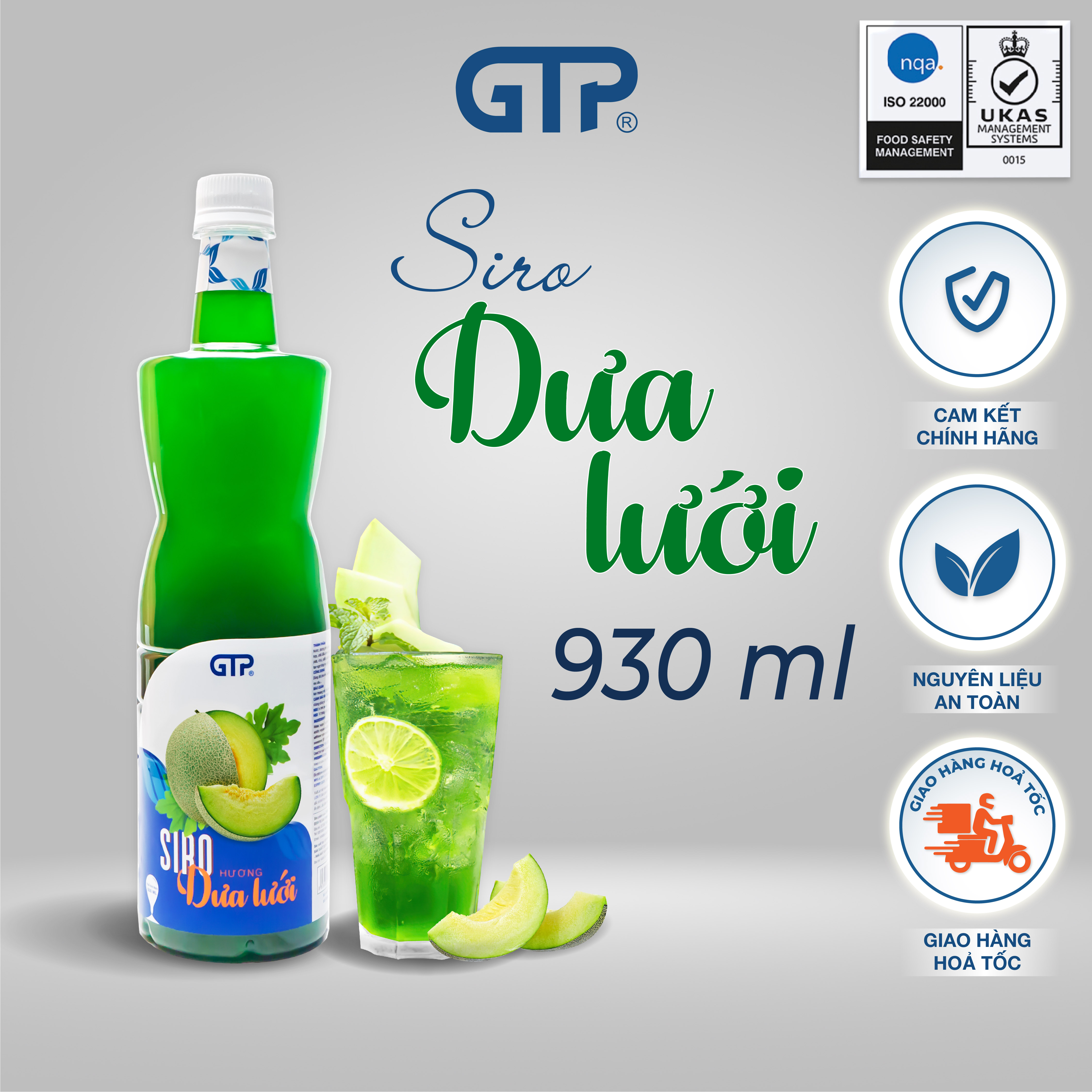 Siro dưa lưới GTP (930ml/chai)