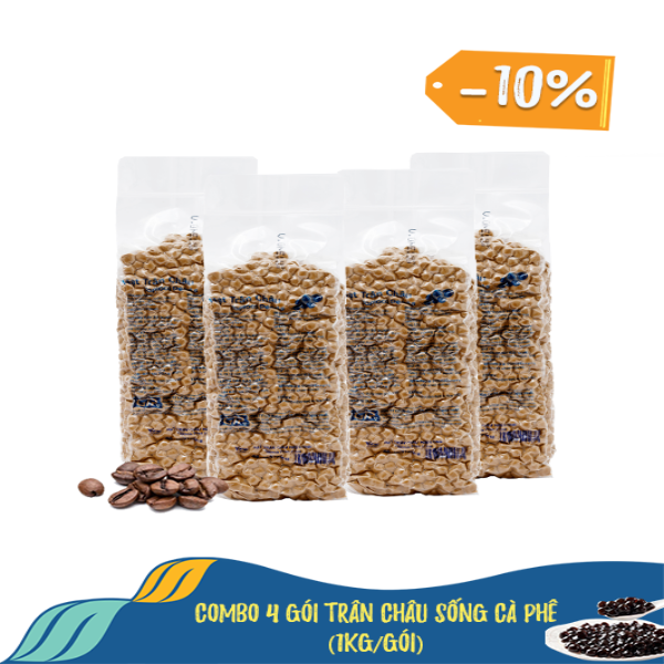 Combo 4 gói trân châu sống Cà phê (1kg/túi) Combo 4 gói trân châu sống Cà phê (1kg/túi)