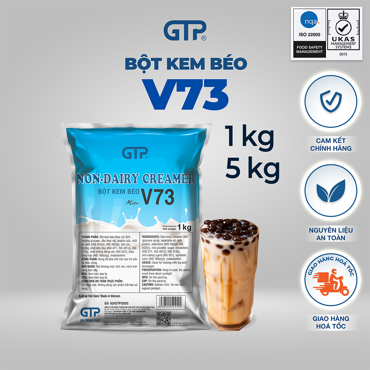 Bột kem béo V73 (5kg/túi)