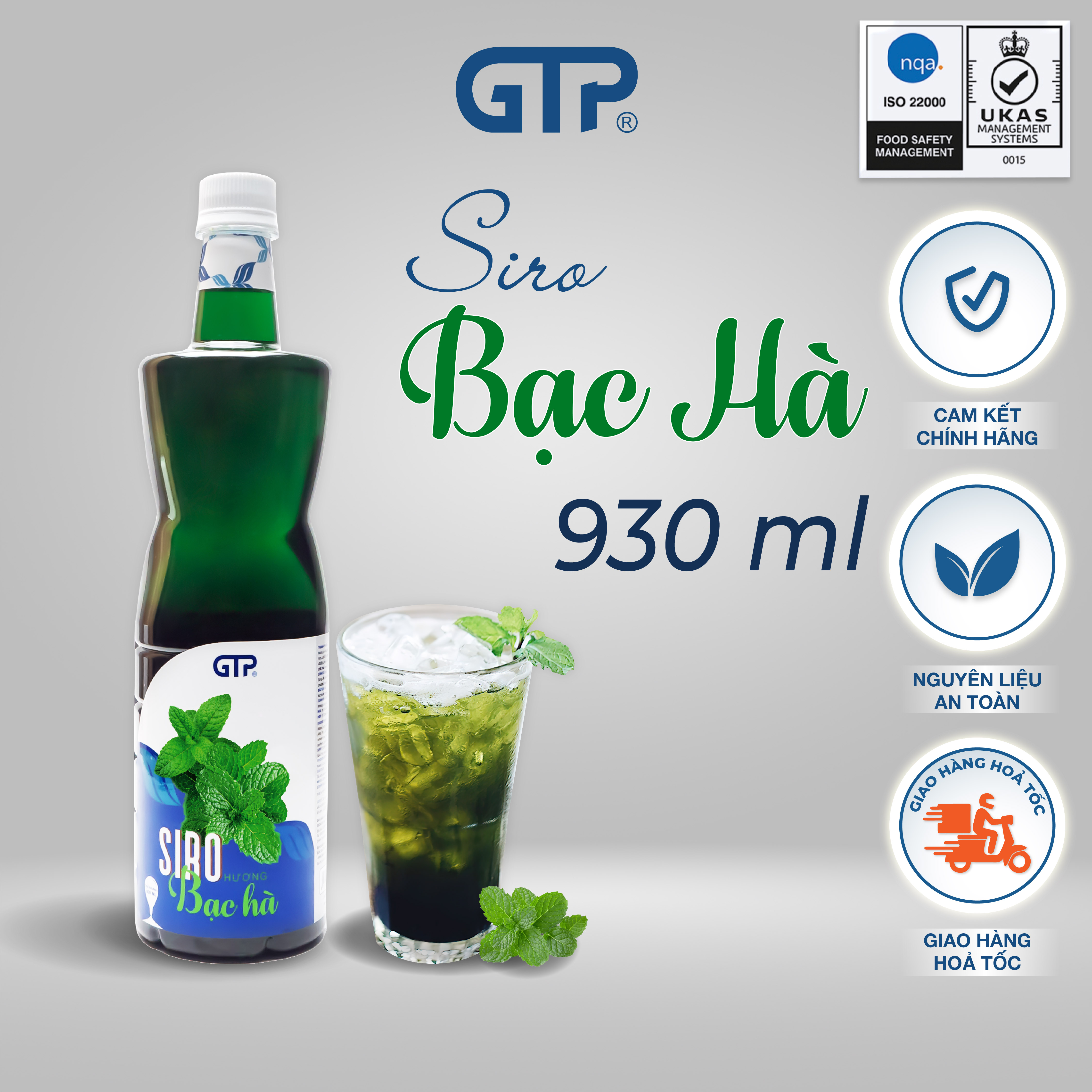 Siro Bạc hà GTP (930ml/chai)