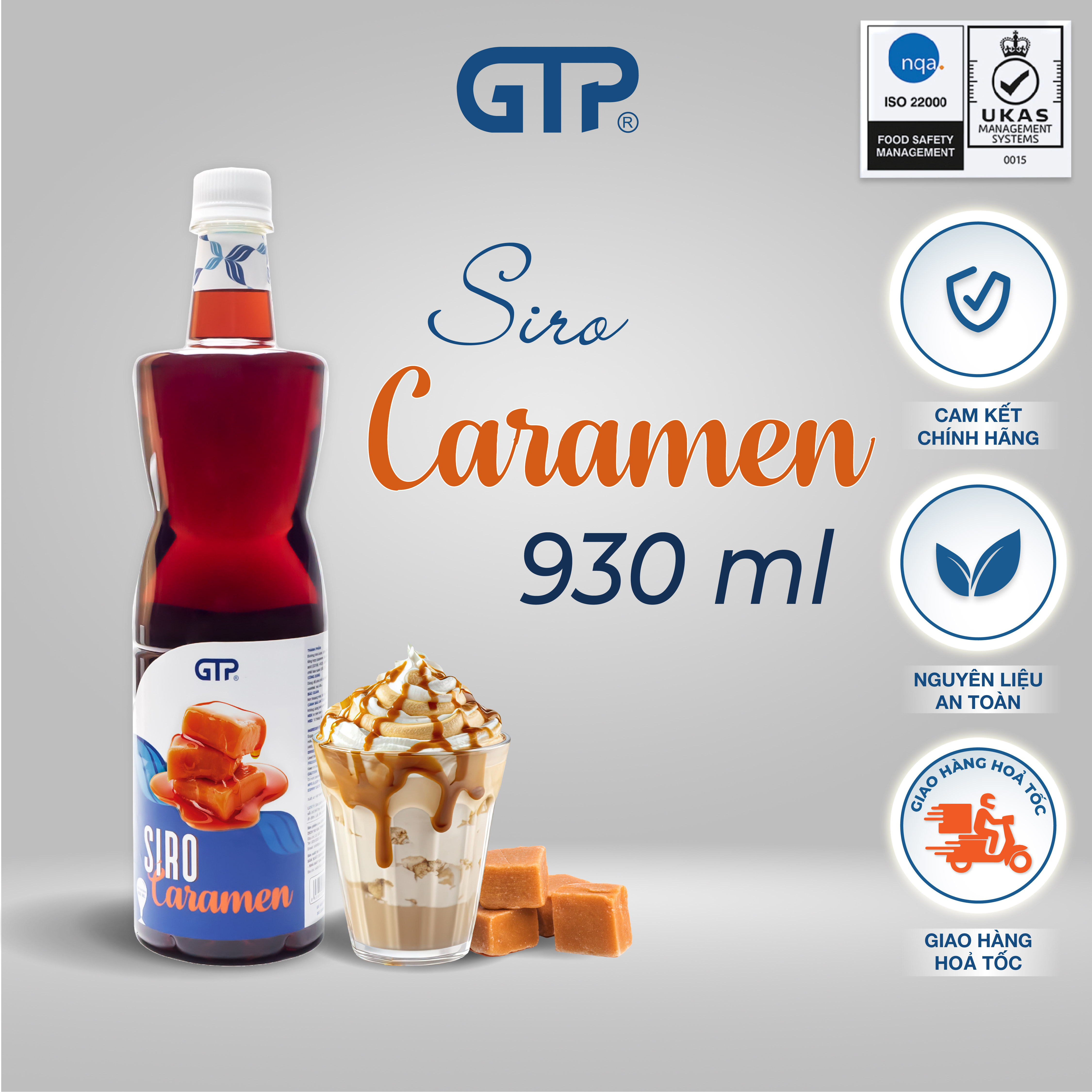 Siro Caramel GTP (930ml/chai)