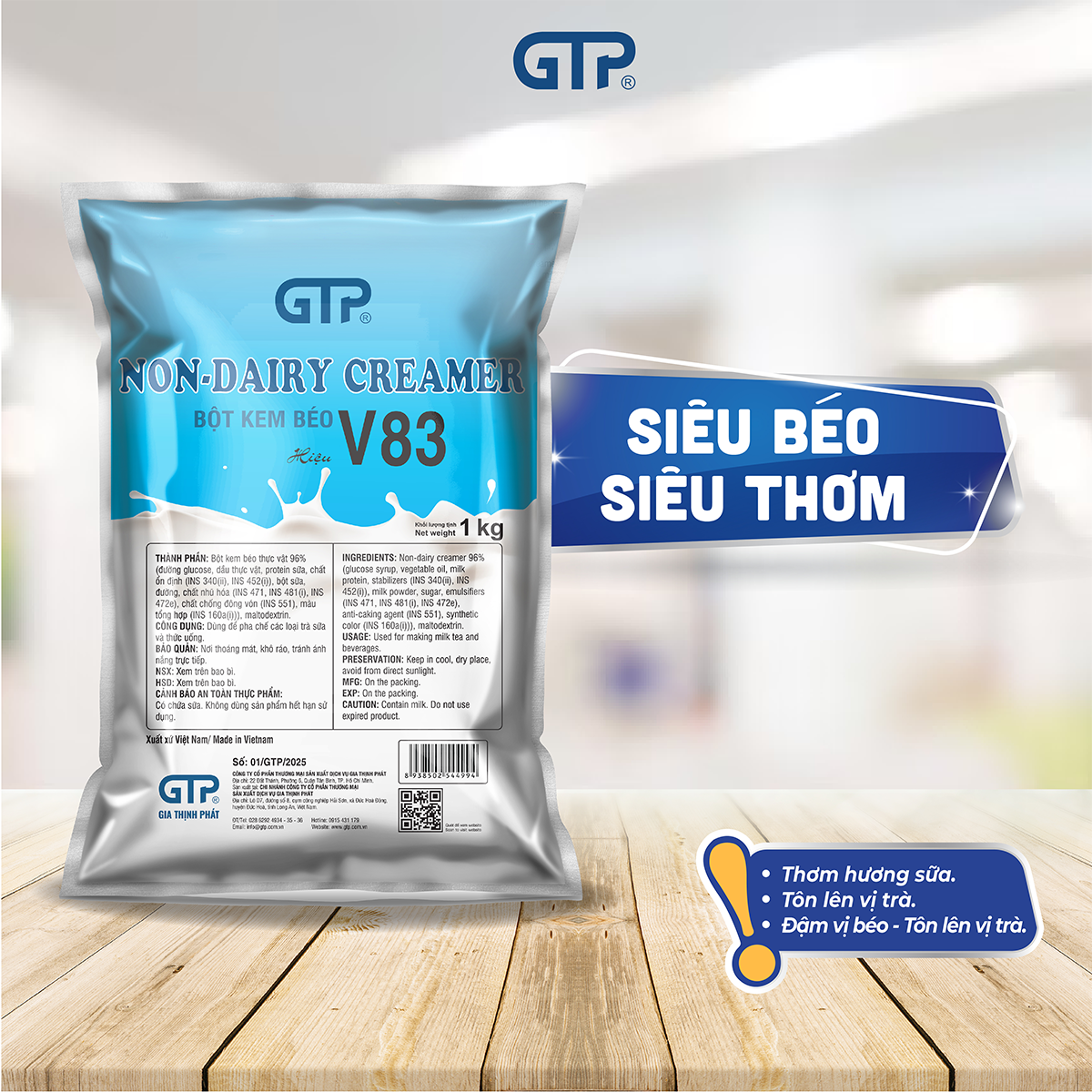 Bột kem béo V83 (5kg/túi)