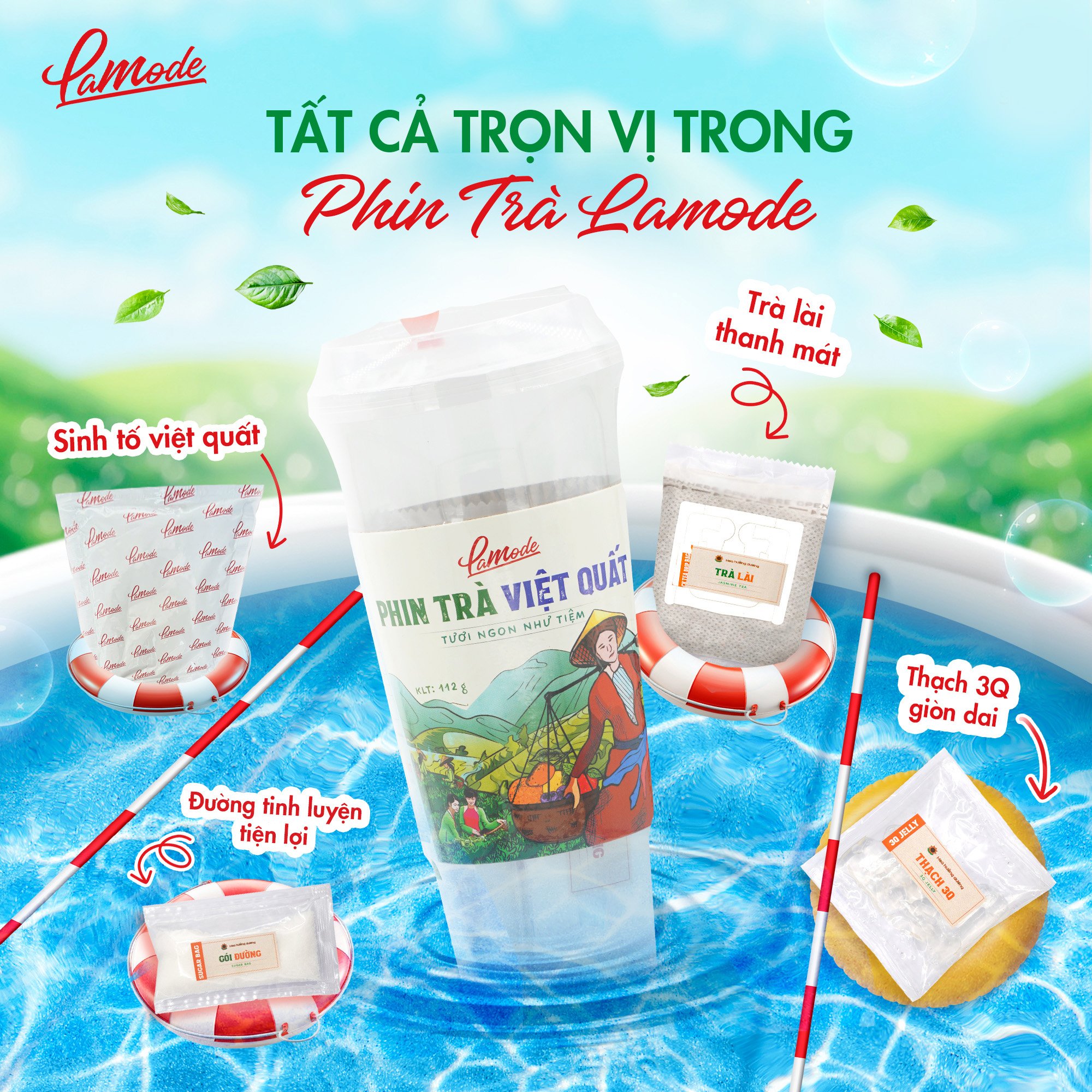 Phin Trà Việt Quất (112g/ly)