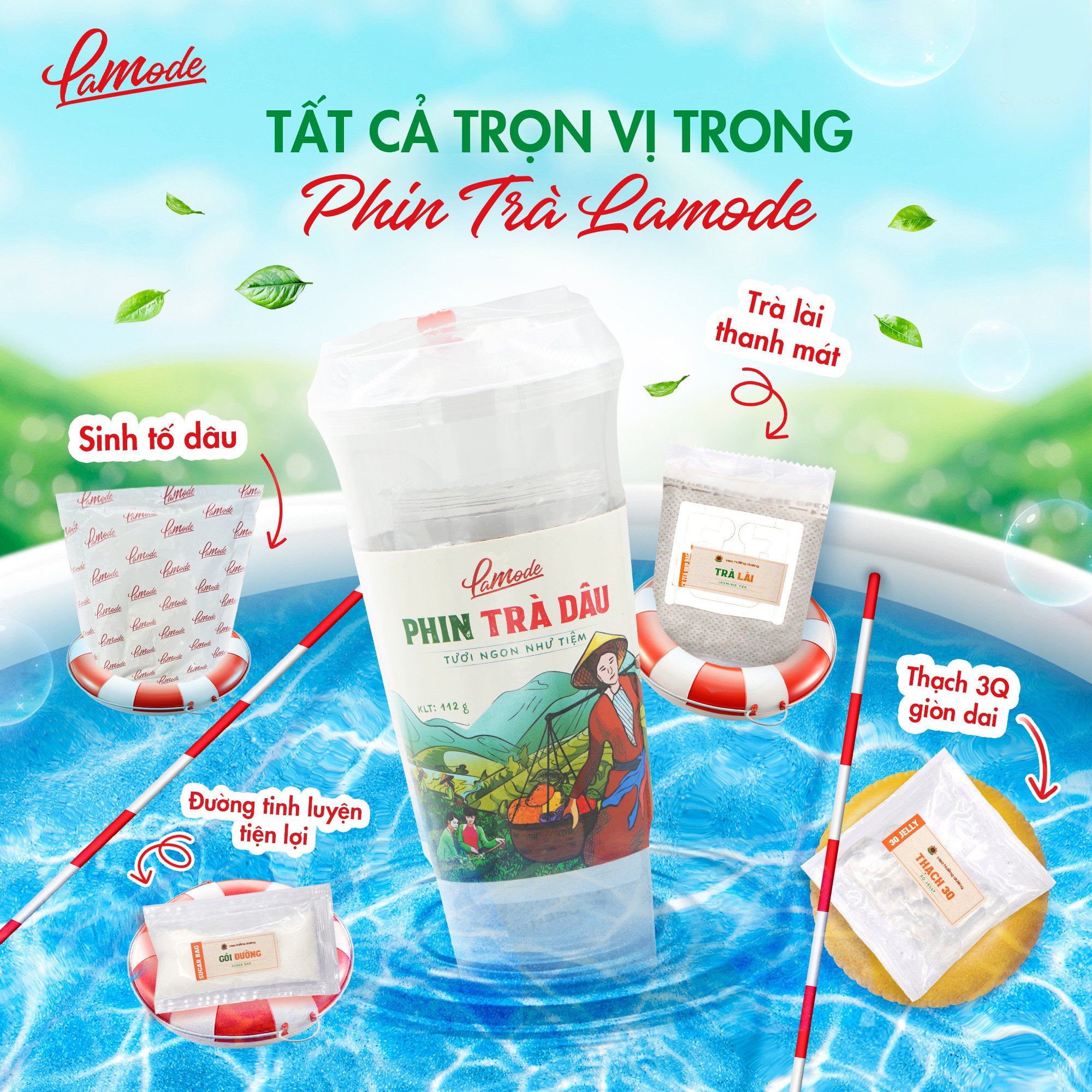 Phin Trà Dâu (112g/ly)